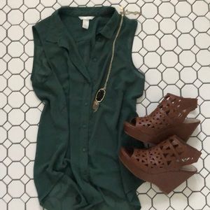 *SOLD*H&M Sheer button up